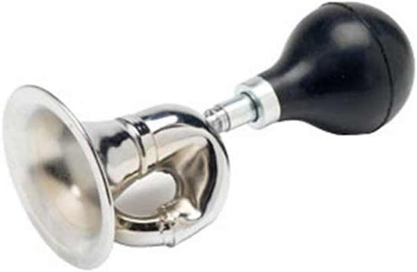 G Ganen Bugle Horn, Chrome Plated with Black Bulb