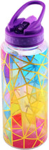 Home Tune Cute Water Bottle with Straw, BPA FREE Tritan, Leak Proof, 32oz/950ml, Colorful Design