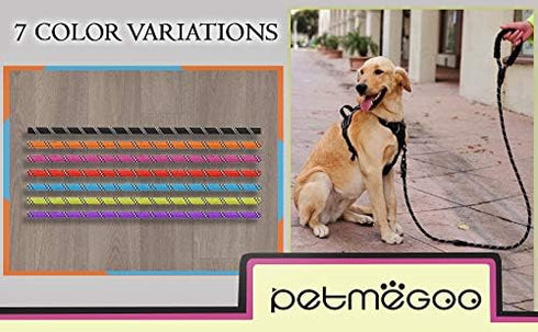 5ft 1/2in Blue Dog Leash for Large & Medium Dogs, Reflective Heavy Duty Rope with Padded Handle