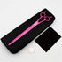 9" (9 Inch, Professional Pet Dog Grooming Scissors Suit Cutting&Straight&Curved Shears Kit Pink)
