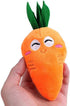 1Pc Soft Dog Toys, Cute Carrot Plush Chew Toy with Squeaker Sound for Puppies and Cats