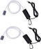 2PCS Portable Mini USB Aquarium Air Pump, Mute Energy Saving Fish Tank Oxygen Pump, Black, One Size
