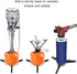 Folding Universal Fuel Can Canister Stand - Caudblor Tripod Stabilizer for Camping Stoves, Outdoor Hiking