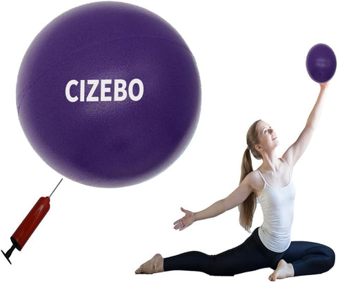Small Exercise Ball for Between Knees, 6 inch Pilates Ball with Pump, Mini Yoga Core Ball for Physical Therapy