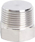 Joywayus 3Pcs Stainless Steel Outer Hex Thread Socket Pipe Plug Fitting 1/2" NPT Male