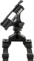 Scotty #267 Fly Rod Holder with #266 Float Tube Mount, Black