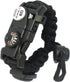 Survival Paracord Bracelet - 20 in 1 Tactical Survival Gear Set with Fire Starter, Waterproof SOS Light