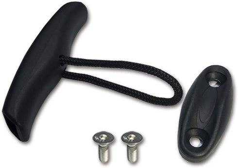 Kayak Carry Handle Pull Canoe T-Handle Grip, Front Rear Mount Replacement Hardware Parts Kit with 4 PCs