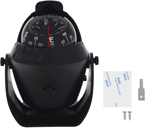 ITYAGUY Marine Compass for Boat LED Light Navigation Pivoting Electronic Automotive High Precision