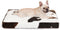 Bedfolks Waterproof Dog Crate Bed, Plush with Removable Washable Cover, Faux Fur Dog Crate Pad for Medium Dogs