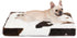 Bedfolks Waterproof Dog Crate Bed, Plush with Removable Washable Cover, Faux Fur Dog Crate Pad for Medium Dogs