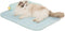 Lunale All-Season Ice Fabric Cat Bed with Cushioned Pillow/Play Ball/Washable Mat for Cats,