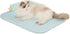 Lunale All-Season Ice Fabric Cat Bed with Cushioned Pillow/Play Ball/Washable Mat for Cats,