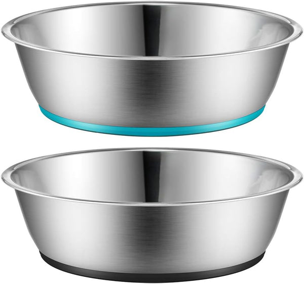 PEGGY11 Lightweight Stainless Steel Cat Bowls, 1.8 Cup, 2 Pack
