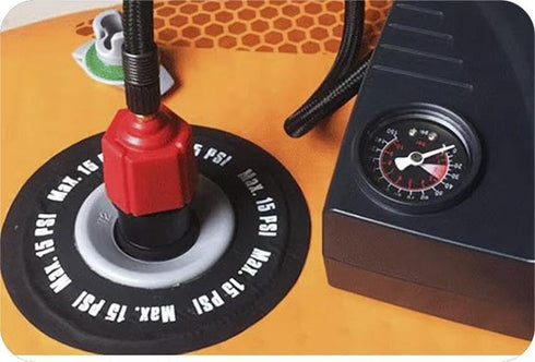 SUP Paddleboard Pump Adapter Valve with 4 Air Nozzles for Inflatable Beds, Kayaks, Boats, and Tires