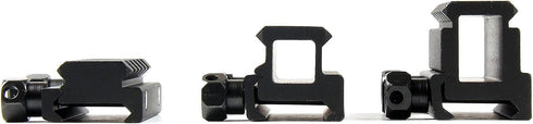 TACFUN 3 Pack 1" High & 0.75" Medium & 0.5" Low Riser, 5 Slot 20mm See Through Scope Mount