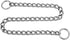 SGODA Chain Dog Training Choke Collar, 304 Stainless Steel, 24 in Total Length, 3.5 mm