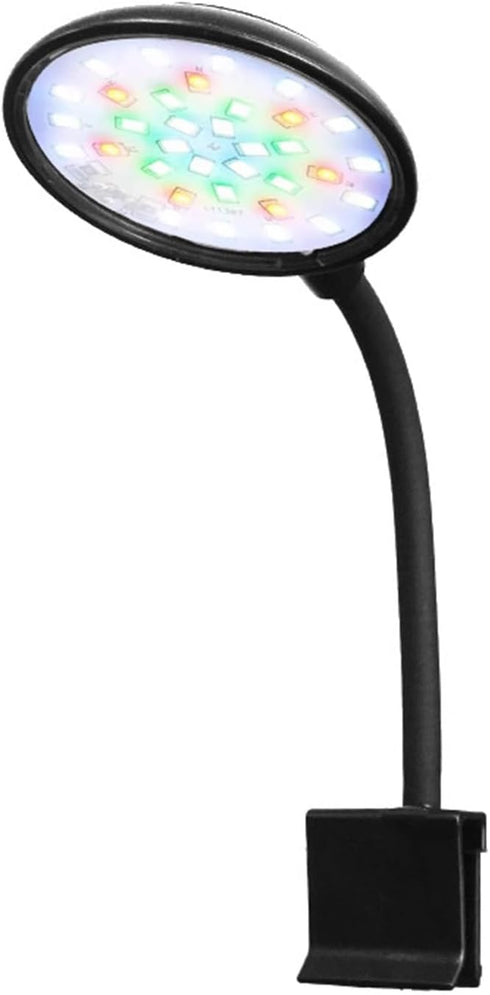 PAWZOO Aquarium Light Full Spectrum LED Clip Light, Small Fish Tank Light with
