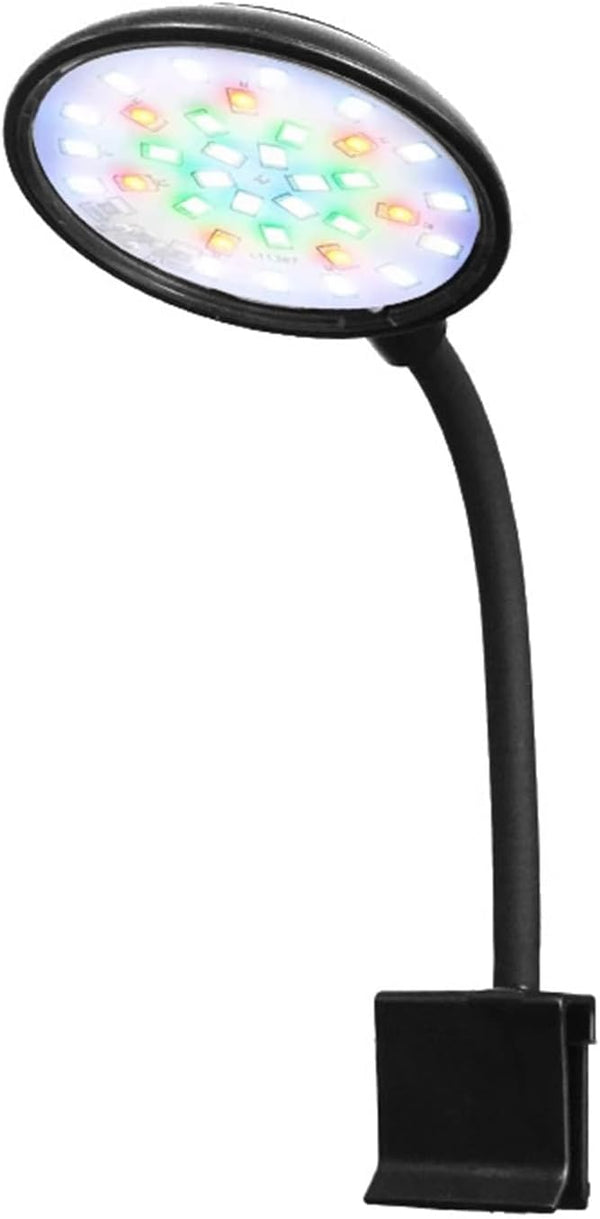 PAWZOO Aquarium Light Full Spectrum LED Clip Light, Small Fish Tank Light with