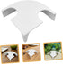 Healifty Aquarium Fish and Shrimp Shelter Cave with Two Holes Small White Resin Hideout Ornament for Freshwater Tank