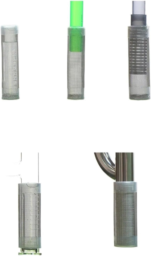 baoauh Aquarium Stainless Steel Mesh Filter Guard 3pcs Aquarium Filter Stainless Steel Inlet