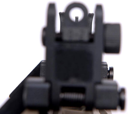 Ultralight 45 Degree Offset Flip Up Sight, Rapid Transition Front and Backup Rear Sight