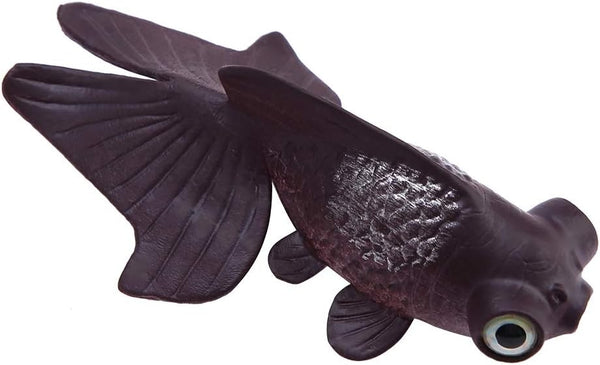 Zerodis Fish Decoration, Artificial Silicone Small Fish Design for Aquarium (Brown Goldfish)