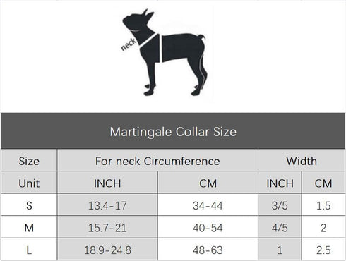Weimostar Martingale Dog Collar, Quick Release Buckle Adjustable Soft Nylon Training Collar for Medium Dogs (Daisy