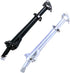 Left Folding Stem Aluminum Alloy 25.4mm×25.4mm Adjustable Stem with Teeth, Folding Riser Stem Set Bicycle Accessories