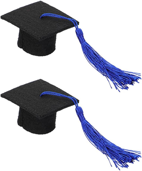 BESTOYARD 2Pcs Set Elastic Doctorial Hat black graduation cap graduation hat for dogs Cat Graduation Hat puppy graduation cap mini bachelor hats pet doctor hat chic pet hat man Felt cloth