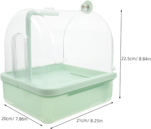 Automatic Bird Bath Bundle - Abaodam Indoor Cage Bath for Parrots