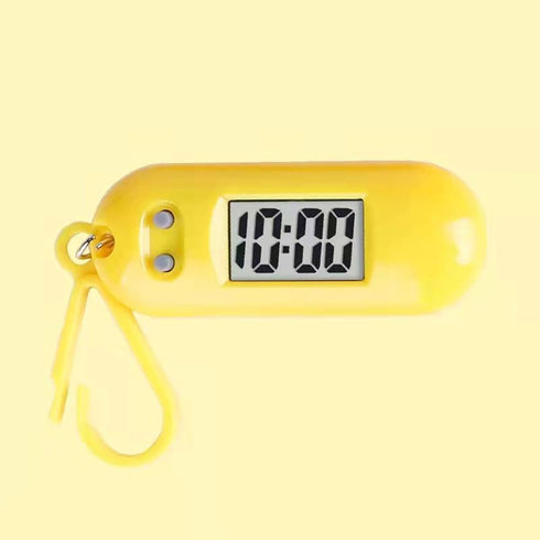 jojnsha Backpack LED Digital Keychain Pocket Watch Portable Miniature Clock for Students Kids Lightweight Timepiece