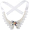 Pet Pearl Necklace, Teddy Adjustable Bow Tie with Pearl, Dogs Neck Collar for Wedding Party