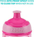Nuby Printed Kids Pop Up Sipper Water Bottle, 12 Oz., Colors May Vary