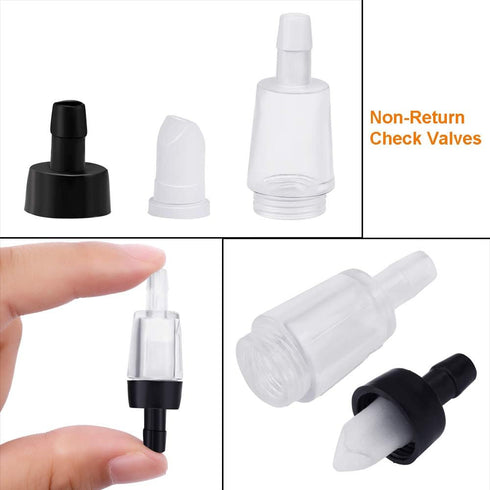 Y-Axis 49 Pcs Aquarium Air Pump Accessories, Airline Connectors, Splitters, Bubble Stones, Check Valves