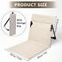 MOQRUAO 1 Pack (1, Foldable Poolside Chairs Portable Flip Chairs for Edge of Pool, Beach, Camping, Picnic, Lawn Compact