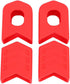 VGEBY 1Pair Crank Protector, Silicone Crank Case Cover for Bike Accessory (Red)