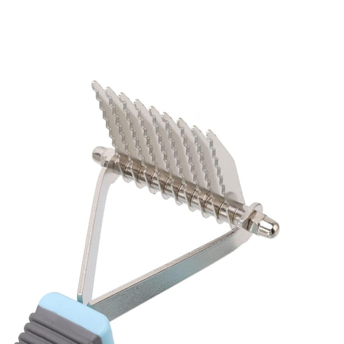 PODSJD Set 8 1 Dog Brush Comb in Multifunctional Pet Grooming Kit with Nylon & Stainless Steel Teeth - Detangles