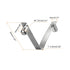 HARFINGTON 30pcs Double Button Kayak Paddle Snap Spring Clip, 65Mn Spring Steel V-Shaped Locking Tube Clips