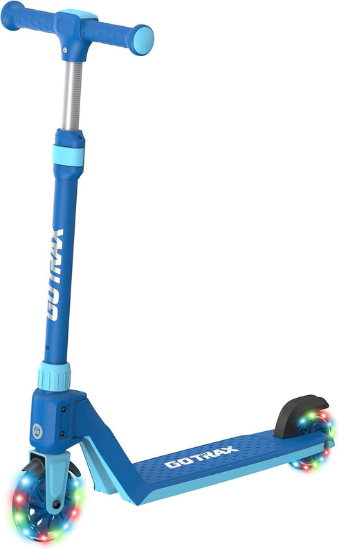 Gotrax K03 Kick Scooter for Kids, 5" LED RGB Lighted Wheels, Lightweight Design, Height Adjustable Handbar, Max Load