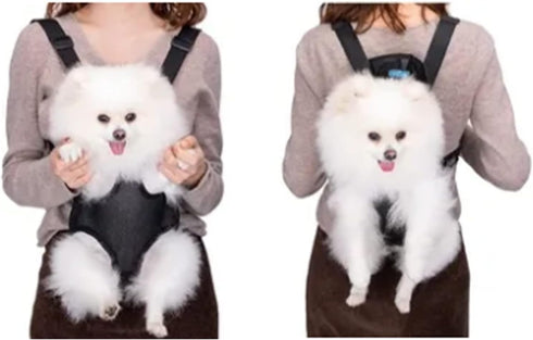 Pet Carrier Backpack, Multipurpose Dog Front Carrier Travel Bag, Adjustable Breathable Mesh Portable Dog Front Carrier for Traveling Hiking Camping for Small Medium Dogs Cats