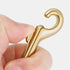 2pcs Brass Double Hook Metal Snap Hooks, Dog Leash Clip Chain Clasps, DIY Clasps for Pet Chain Buckle