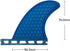 Single Tab Surfboard Fin - Fiberglass+Honeycomb Quad fin S/M Size (Blue G5+GL)