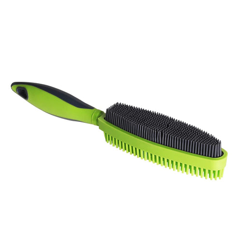 Rubber Pet Hair Removal Brush for Couch, Clothes, Dog Cat Hair Carpet, Also a Bath Brush with Massage Effect
