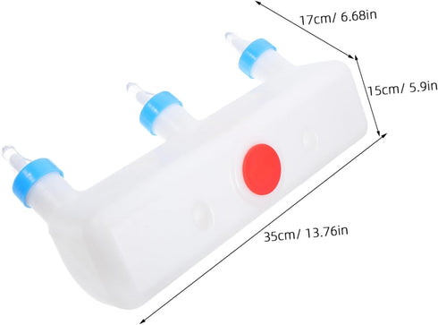 HEMOTON Farm Animal Feeder for Goats and Lambs Multiple Pacifiers Milk Feeding Device Sturdy Pig and Sheep Bottle