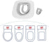 Cat Toilet Training Kit Litter Box Alternative with Tray, Reusable Potty Seat Adapter for Cats & Kittens, Hygienic