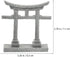 GANAZONO Japanese Shinto Shrine Torii Gate Aquarium Torii Miniature Ornament Bridge Landscape Ornaments for Fish Tank Decoration