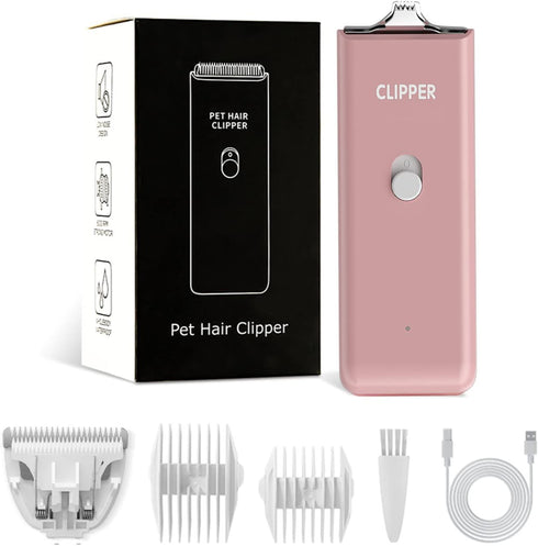 Feet Hair Trimmer, Dog Clippers,Quiet Washable USB Rechargeable Cordless Dog Grooming Kit,Electric