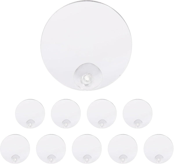 Mipcase 10pcs Betta Training Mirror - Wall Mirror Decor for Small Fish Tank, Single Side Betta Mirrors for Exercise.