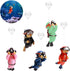 5PCS Floating Fish Tank Decorations - Cute Little Diver Aquarium Ornaments for All Kinds of Fish Tanks (Size: